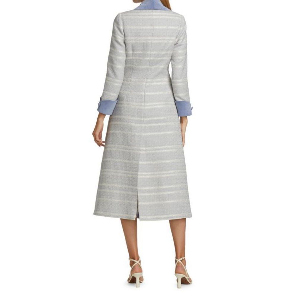 Markarian Contrast Trim Wool Coat Size 16 $2650 - Picture 2 of 12